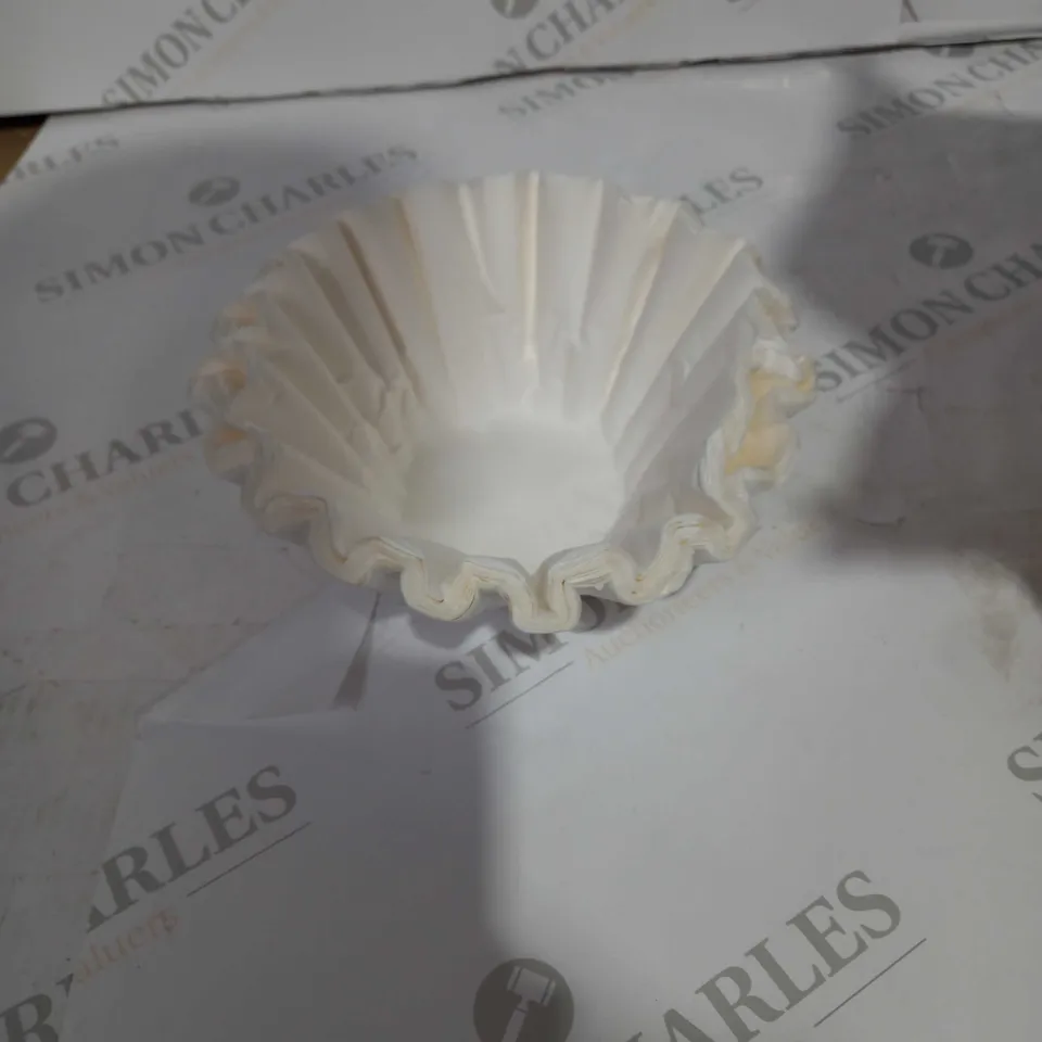 BOX OF COFFEE FILTERS - UNKNOWN QUANTITY