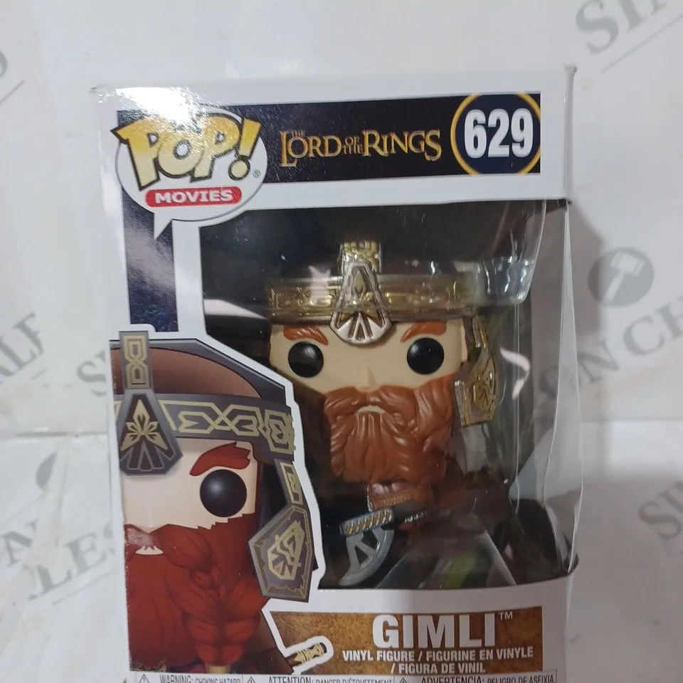 BOXED FUNKO POP MOVIES LORD OF THE RINGS 629 GIMLI COLLECTIBLE VINYL FIGURE