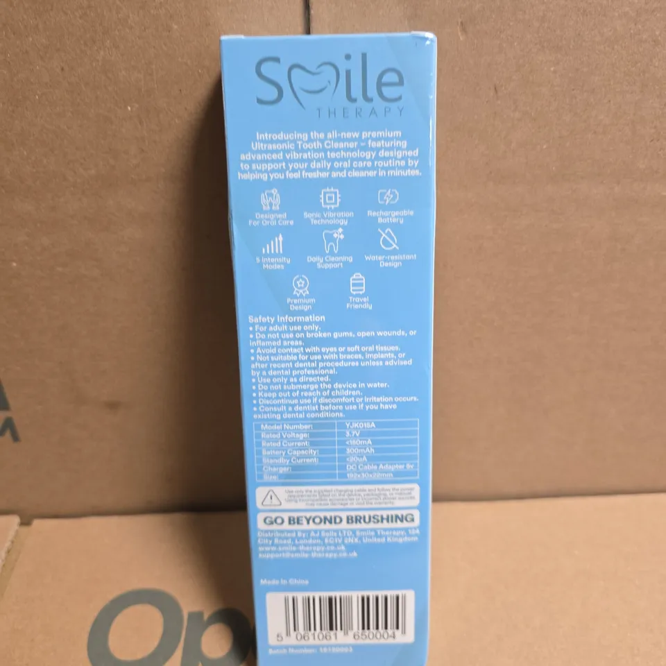 SEALED SMILE THERAPY ULTRASONIC TOOTH CLEANER