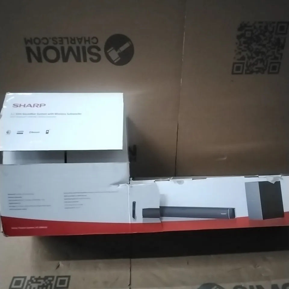 SHARP HT-SBW182 2.1 SOUNDBAR WITH WIRELESS SUBWOOFER - BLACK