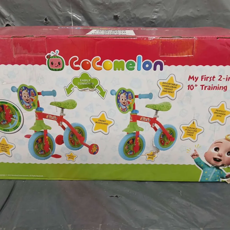 COCOMELON 2-IN-1 10 INCH TRAINING BIKE