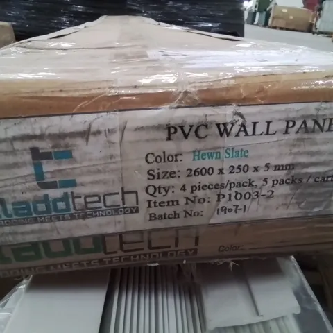 BOXED CLADDTECH PVC WALL PANEL -HEWN SLATE-