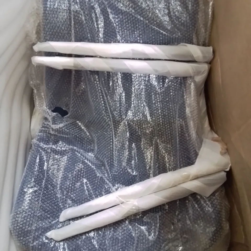 BOXED BLUE VELVET DINING CHAIRS SET OF 2 (1 BOX)