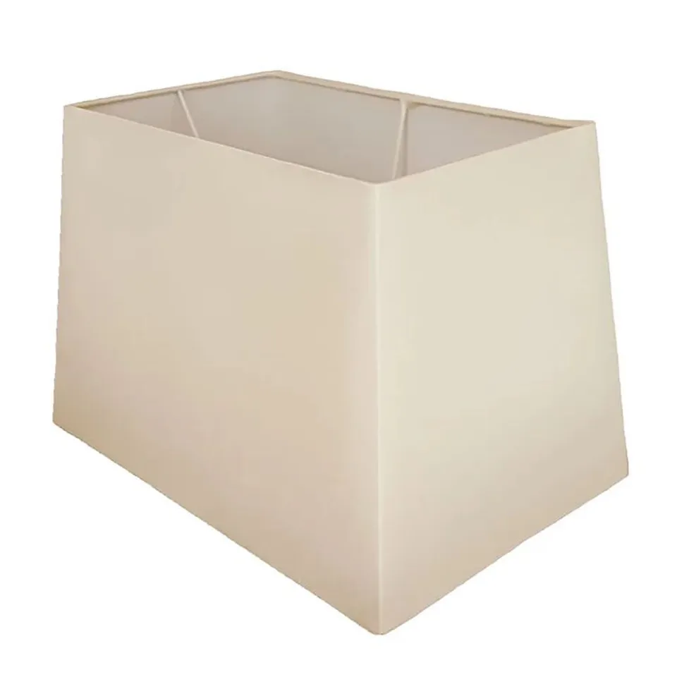 BOXED SILK RECTANGULAR LAMP SHADE