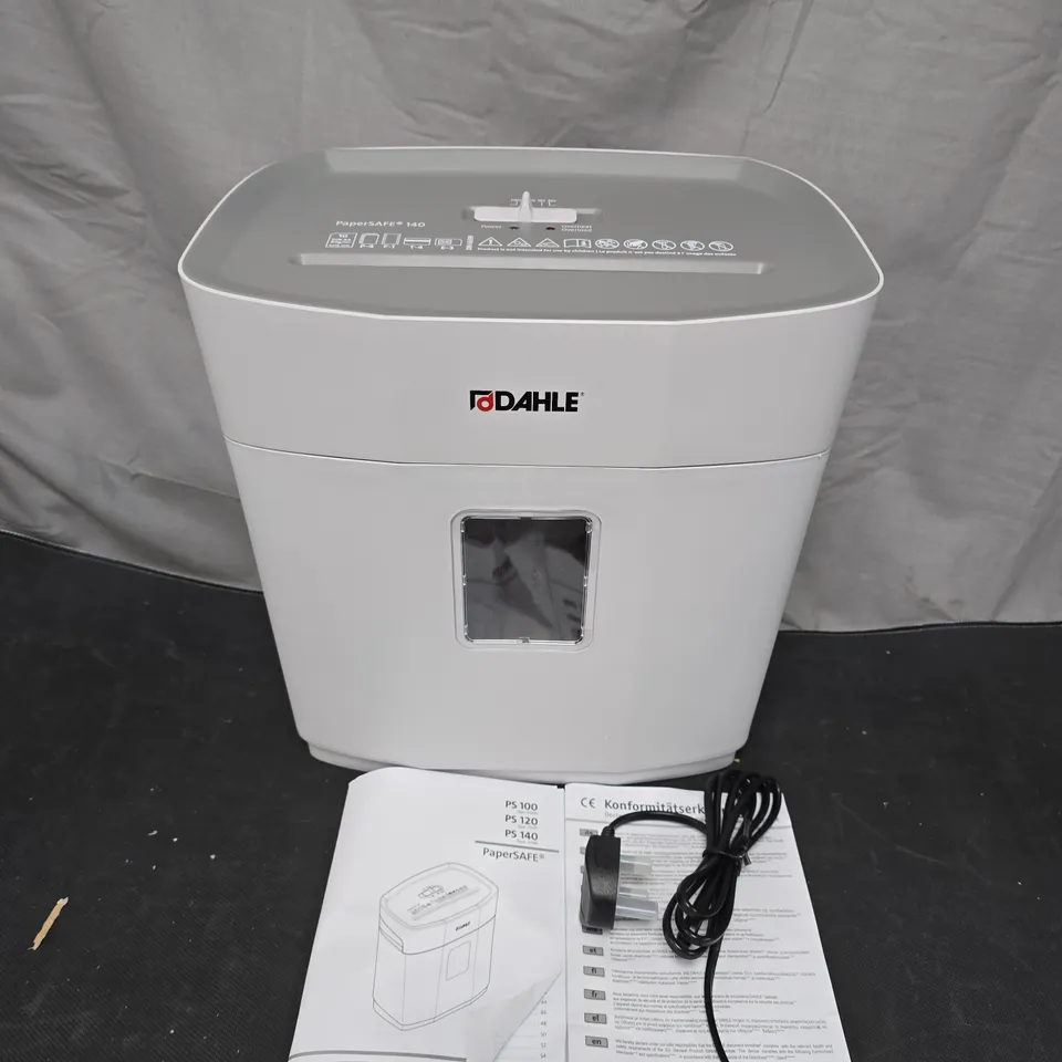 DAHLE PAPERSAFE 140 PAPER SHREDDER – DESKTOP WHITE