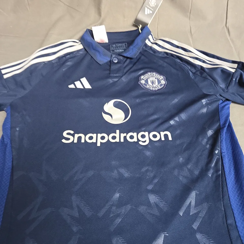 ADIDAS MANCHESTER UNITED AWAY JERSEY SIZE 15-16 YEARS - PERSONALISED