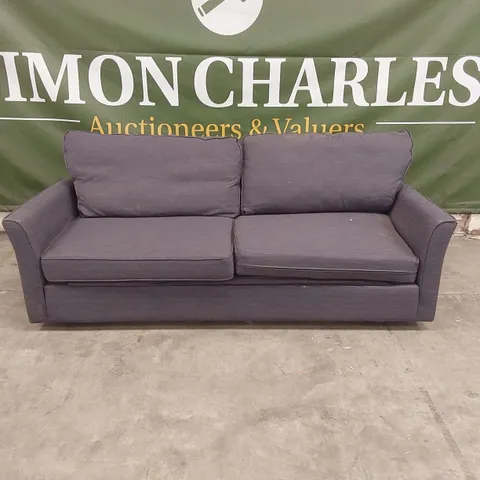 QUALITY DESIGNER 4 SEATER FABRIC UPHOLSTERED SOFA BED