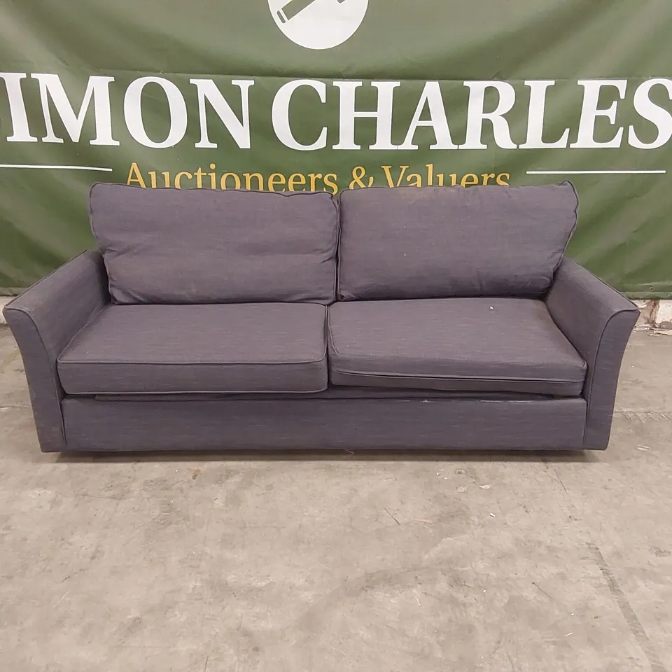 QUALITY DESIGNER 4 SEATER FABRIC UPHOLSTERED SOFA BED 