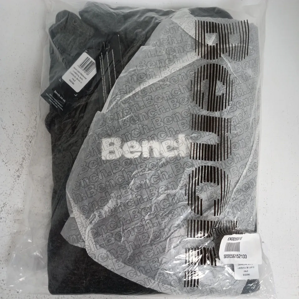 BAGGED BENCH WOMENS HALO OVERSIZED HOODIE CHARCOAL MARL/BLACK - UK 10