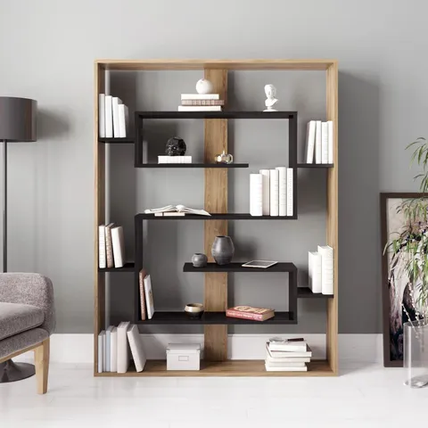 BOXED ESTEBAN MODERN BOOKCASE BOOKSHELF SHELVING UNIT (1 BOX)