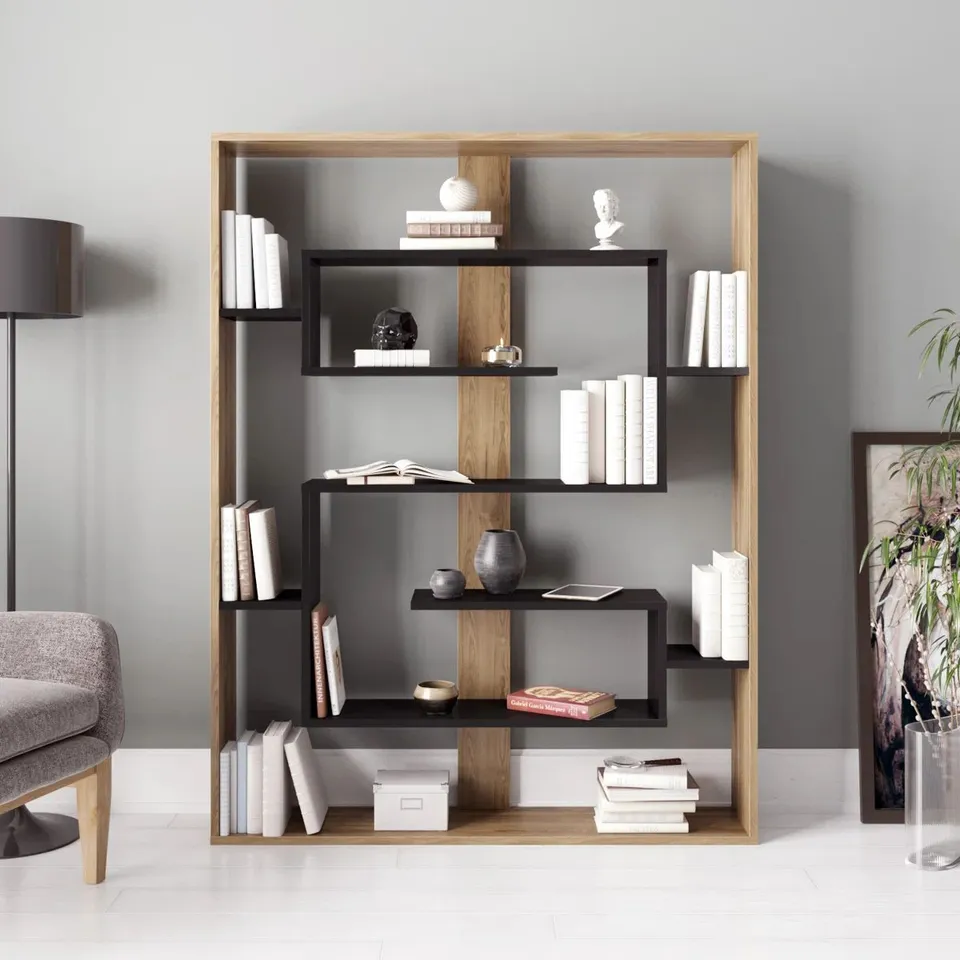 BOXED ESTEBAN MODERN BOOKCASE BOOKSHELF SHELVING UNIT (1 BOX)