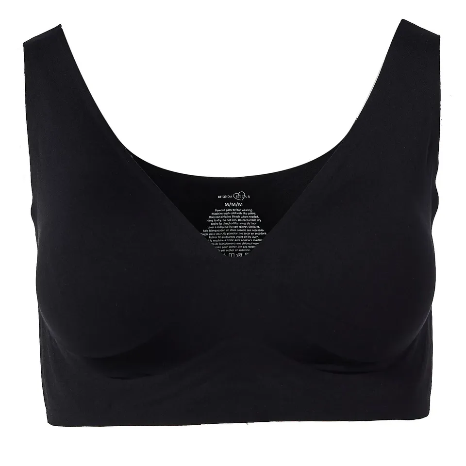 RHONDA SHEAR GEL BRA BLACK LARGE