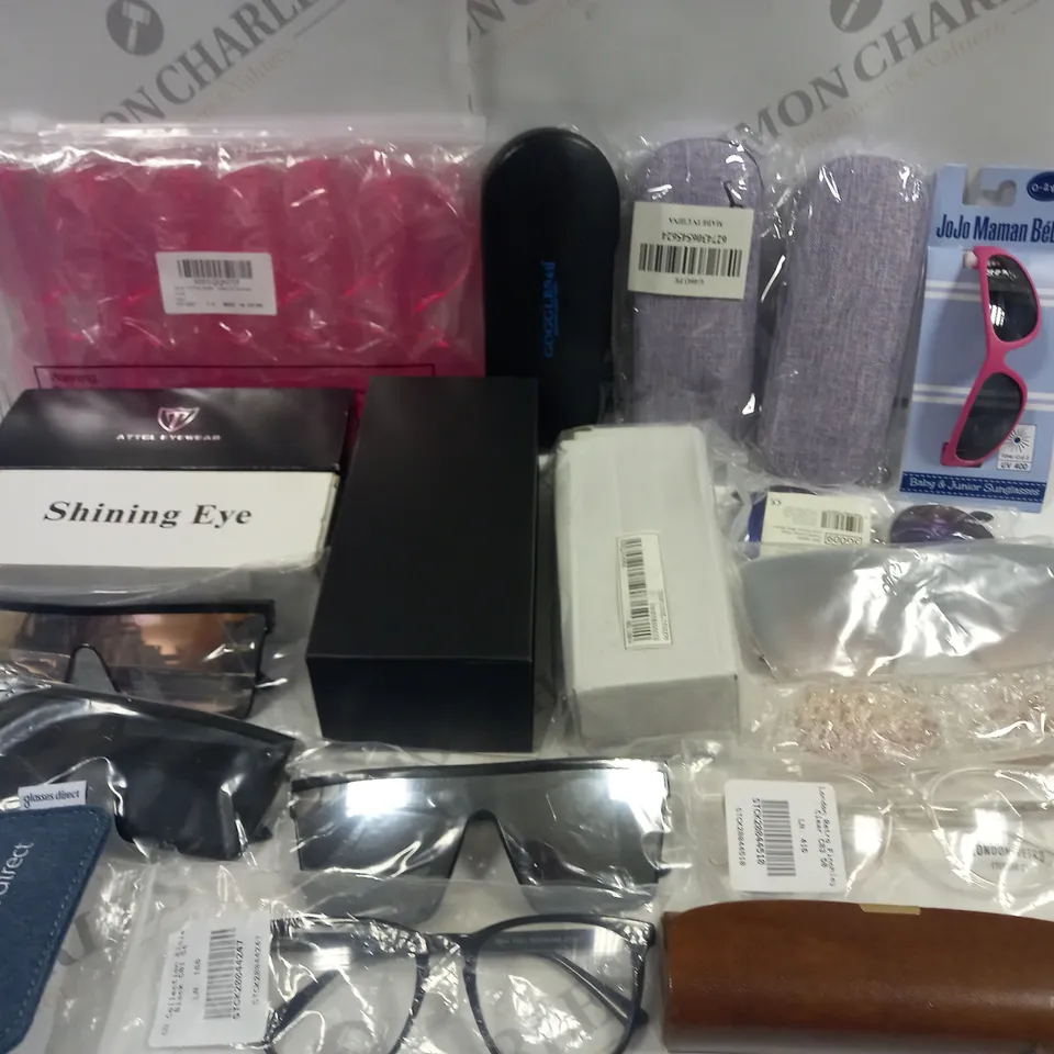 LOT OF ASSORTED GLASSES TO INCLUDE ATTCL EYEWEAR, ESSNTL FRAMES AND JOJO MAMAN BEBE