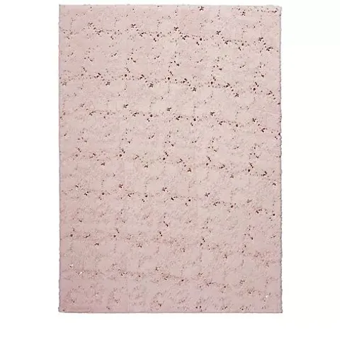 COZEE HOME VELVETY PLUSH SHIMMER RUG - PINK - 80 X 150CM