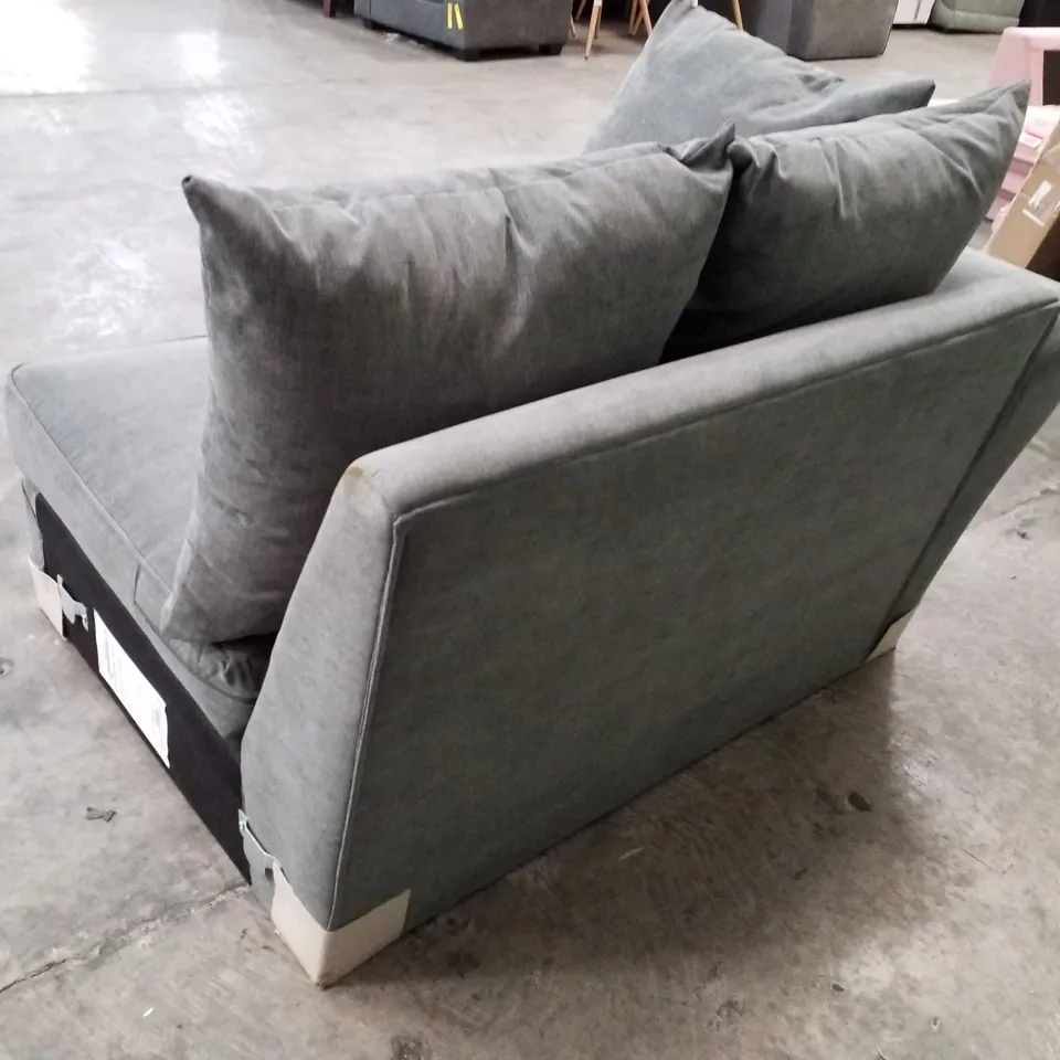 QUALITY DESIGNER LHF SOFA SECTION - GREY FABRIC