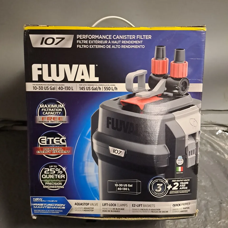 BOXED FLUVAL IO7 PERFORMANCE CANISTER FILTER FOR AQUARIUMS