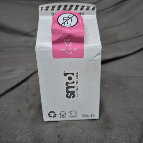 APPROXIMATELY 12 REFILLS OF SMOL WASHING UP LIQUID - 500ML PER REFILL