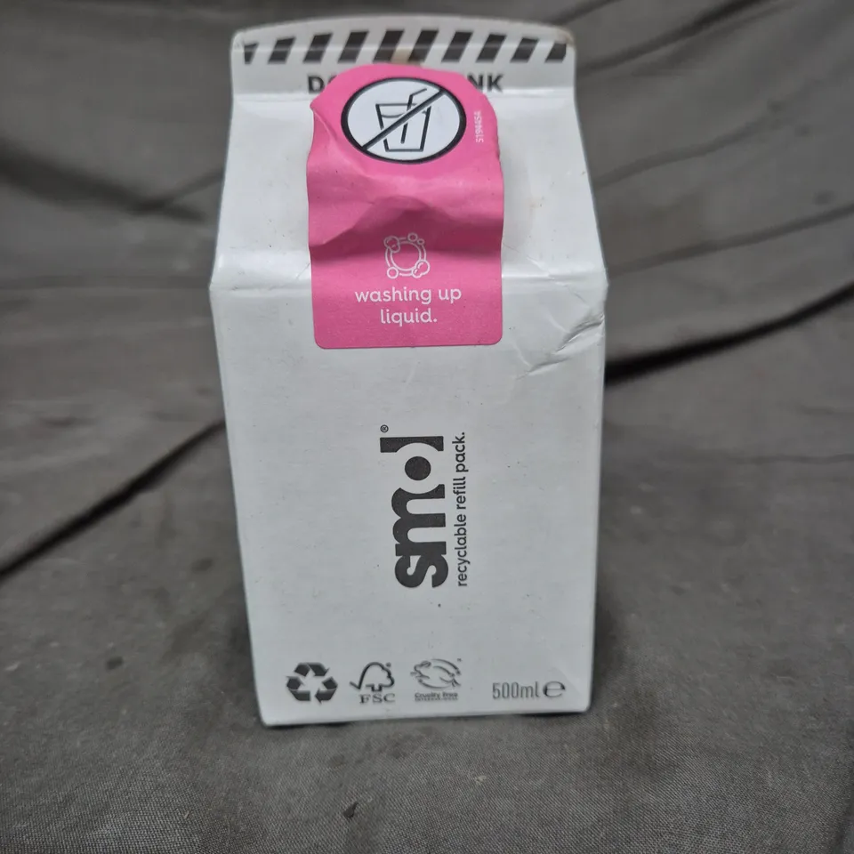 APPROXIMATELY 12 REFILLS OF SMOL WASHING UP LIQUID - 500ML PER REFILL