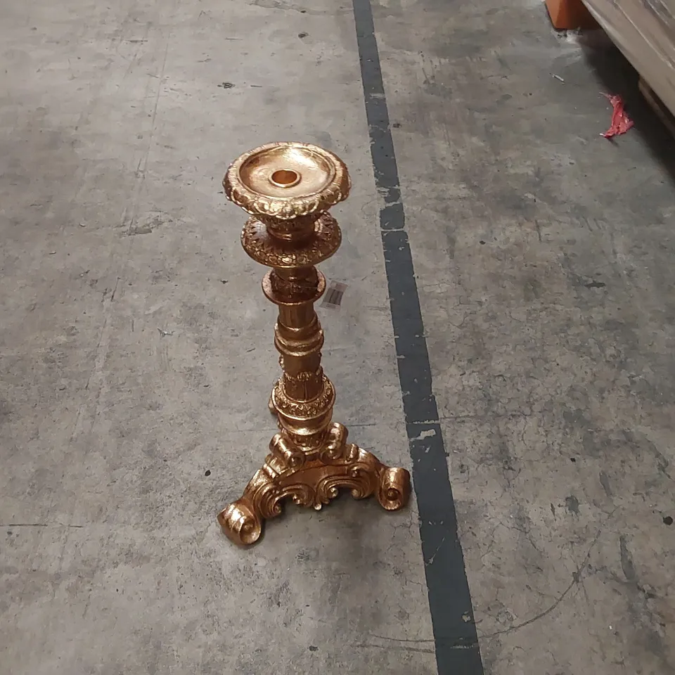 BRAND NEW BOXED TALL SILVER METAL CANDELSTICK