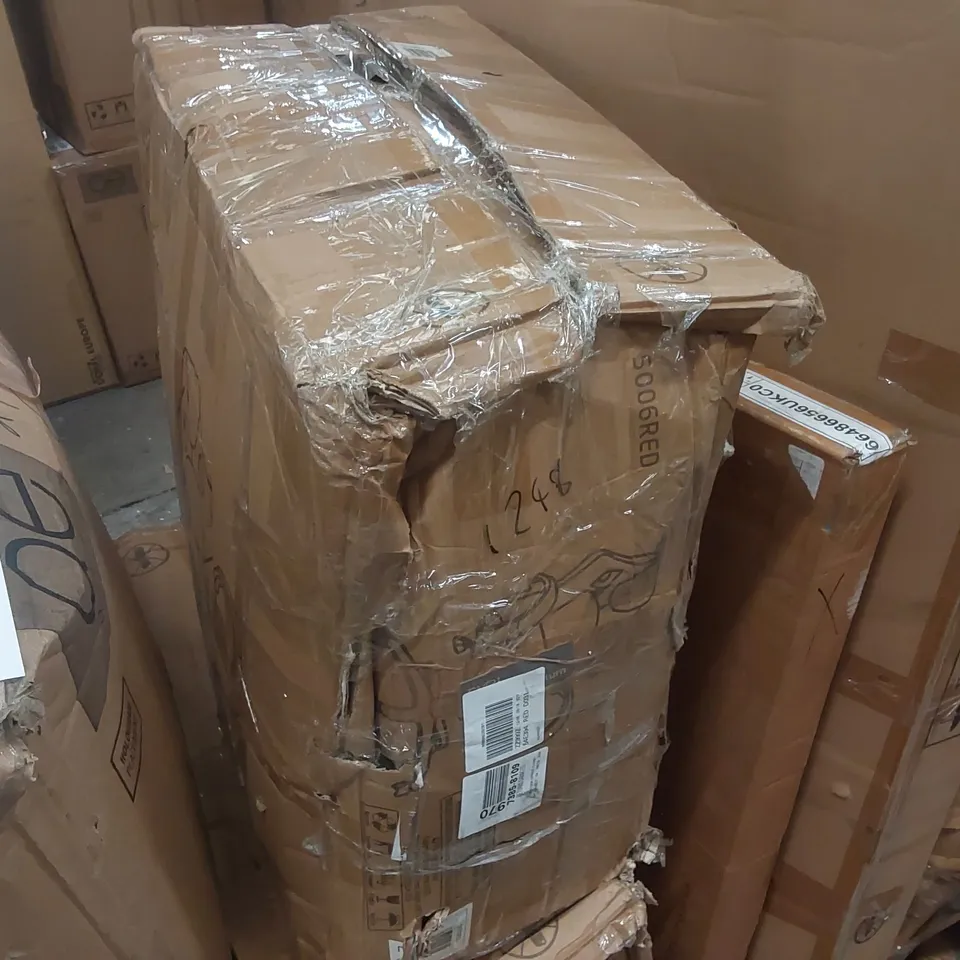 BOXED DAYTONA RED FAUX LEATHER GAMING CHAIR