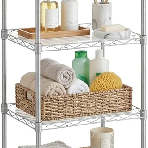 BOXED SONGMICS 6-TIER SHELVING UNIT - SILVER (1 BOX)