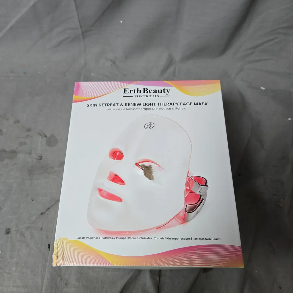 ERTH BEAUTY ELECTRICALS SKIN RETREAT & RENEW LIGHT THERAPY FACE MASK