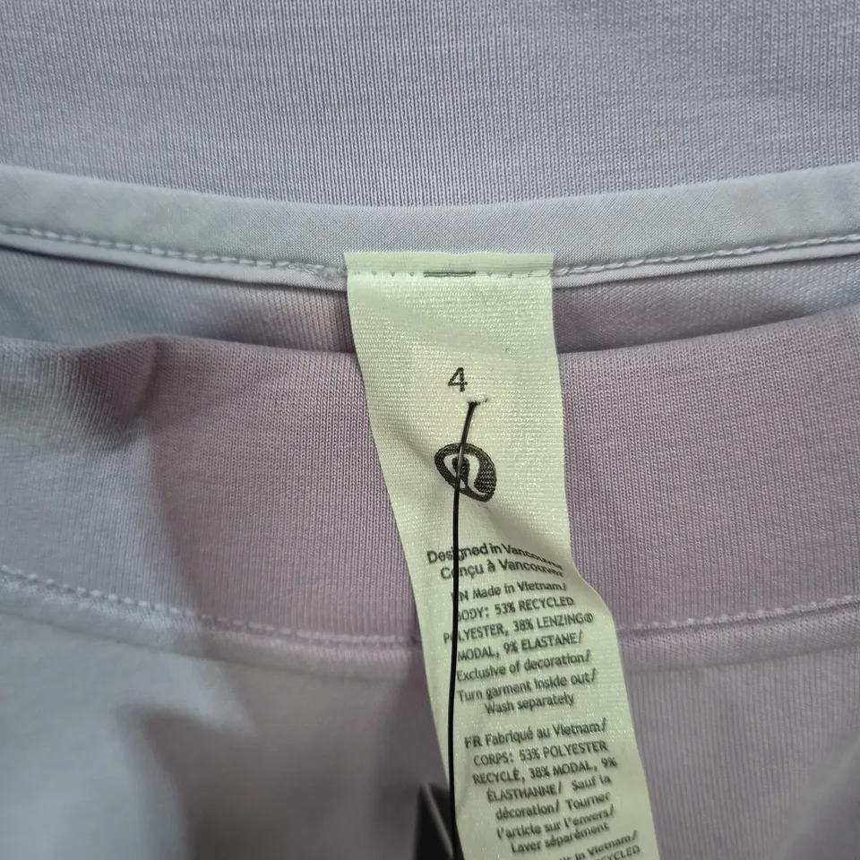 PELOTON LAVENDER CROPPED SWEATSHIRT – WOMEN'S UK 8 (US 4)