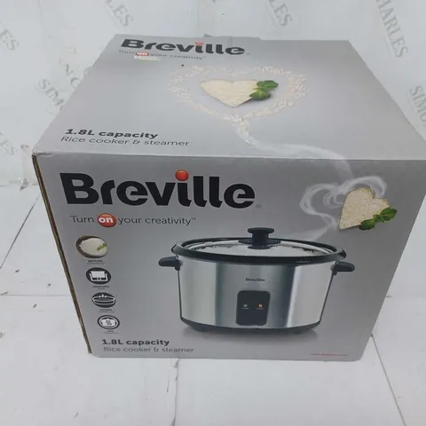 BOXED BREVILLE 1.8L RICE COOKER & STEAMER
