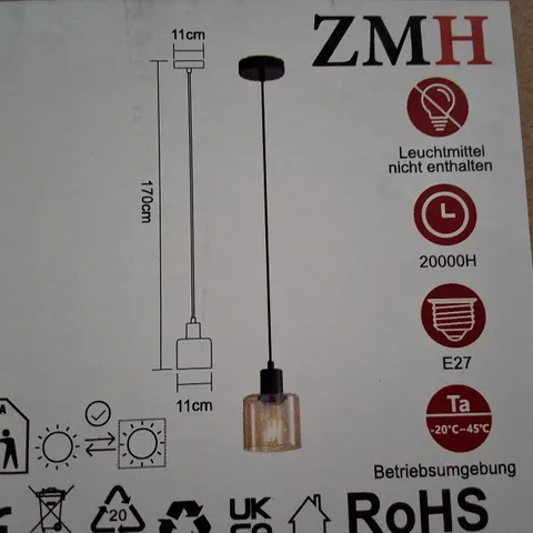 BOXED HANGING PENDANT LIGHT
