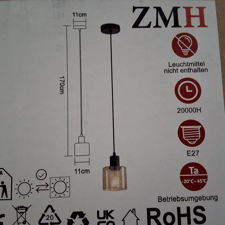 BOXED HANGING PENDANT LIGHT