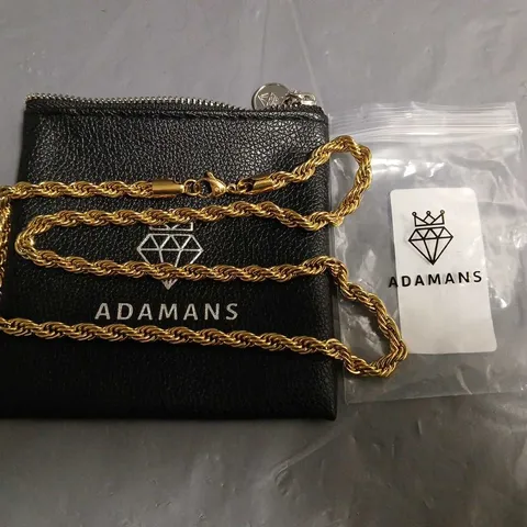 ADAMANS 6MM ROPE CHAIN - GOLD 24