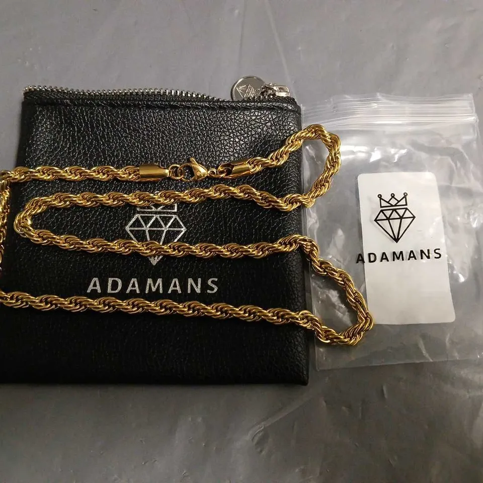 ADAMANS 6MM ROPE CHAIN - GOLD 24