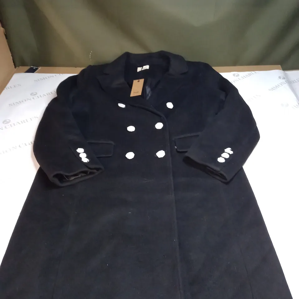 HUSH MIRANDA DOUBLE BREASTED SLIM COAT SIZE 12