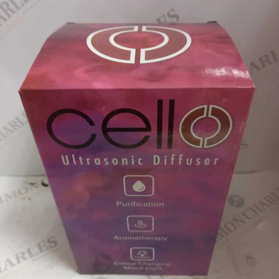 BOXED CELLO OCEAN FLOOR ART GLASS ULTRASONIC DIFFUSER