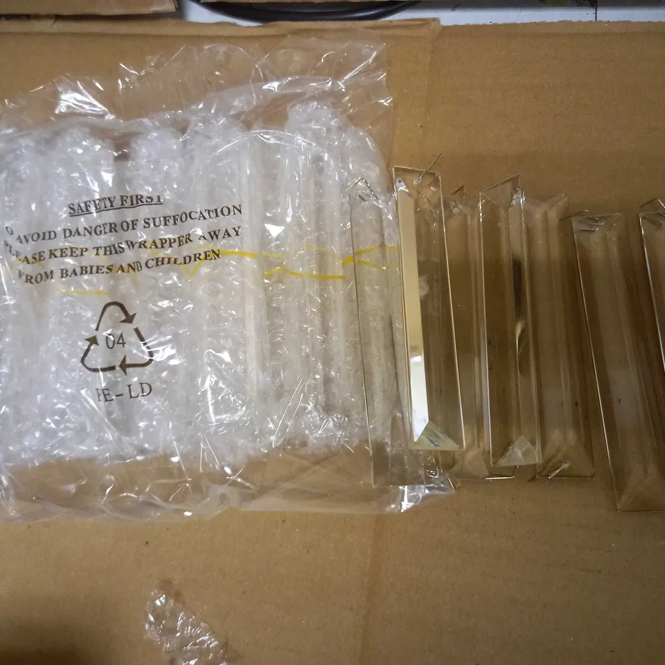 LAURA ASHLEY VIENNA 5LT SEMI FLUSH - ANTIQUE BRASS, CUT CRYSTAL