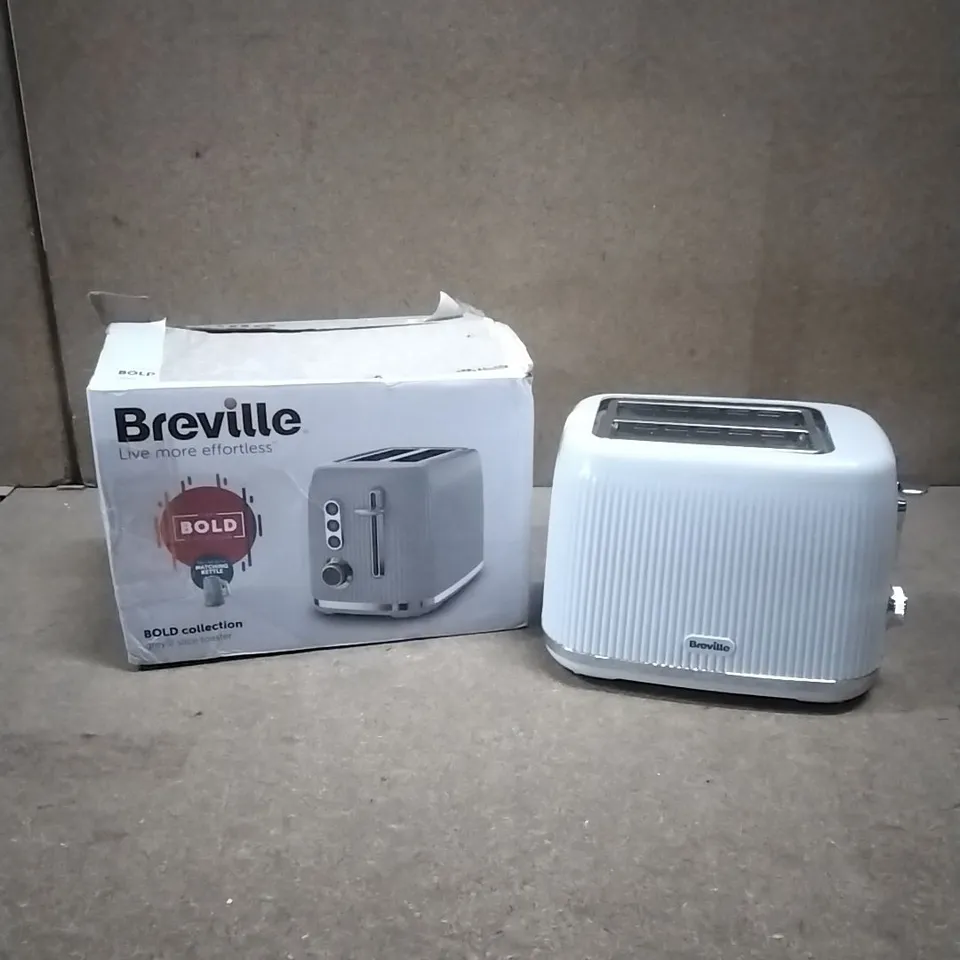 BOXED BREVILLE BOLD COLLECTION GREY 2 SLICE TOASTER 