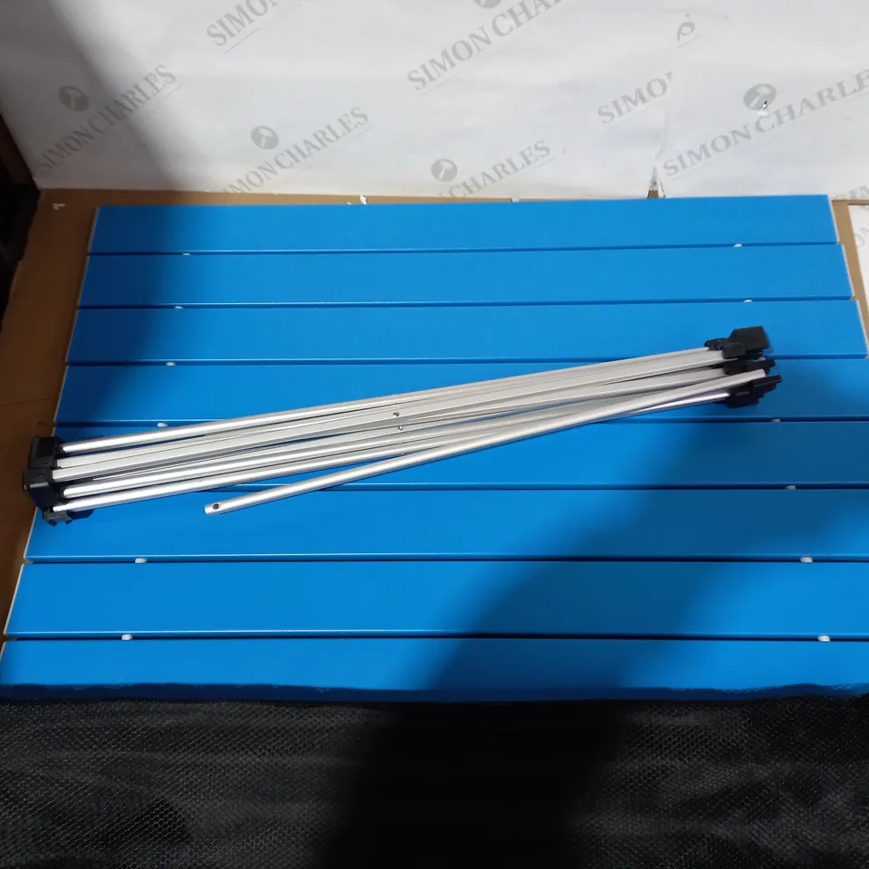 DESIGNER BLUE/GREY FOLDABLE SQUARE TABLE