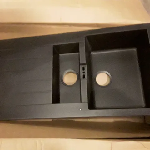 BOXED COOKE&LEWIS GALVANI 1.5 SINK BOWL AND DRAINER