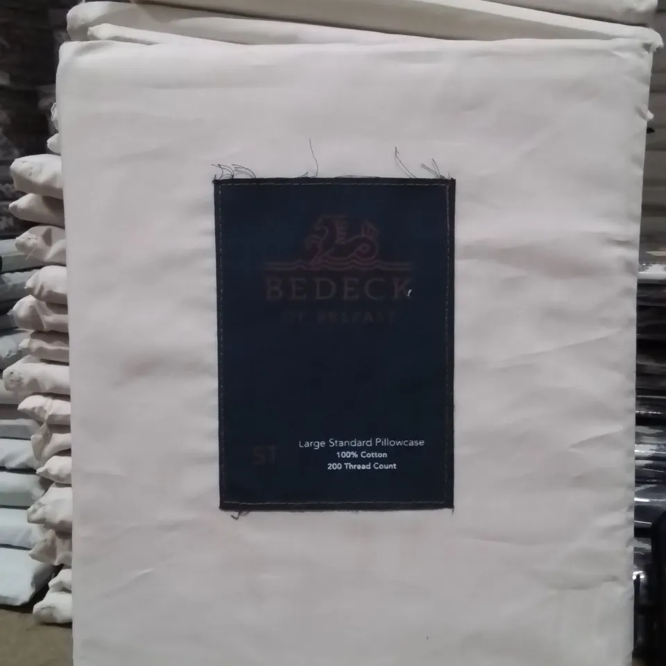 APPROXIMATELY 20 BEDECK LARGE STANDARD PILLOW CASES