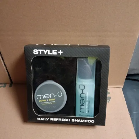 MEN-U STYLE+ DAILY REFRESH SHAMPOO GIFT SET – BOXED