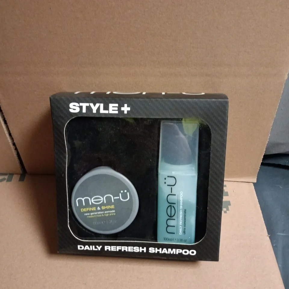 MEN-U STYLE+ DAILY REFRESH SHAMPOO GIFT SET – BOXED