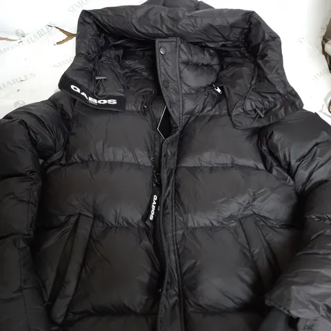GABOS LONDON HEAVY PADDED PUFFER COAT IN BLACK - SMALL