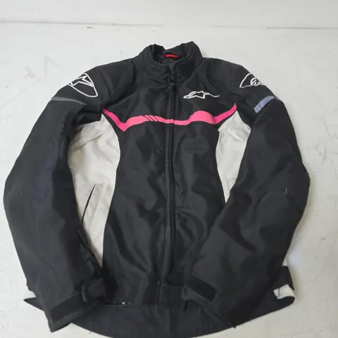 ALPINESTARS STELLA T-SPS WATERPROOF WOMEN'S JACKET IN BLACK AND FUCHSIA - MEDIUM