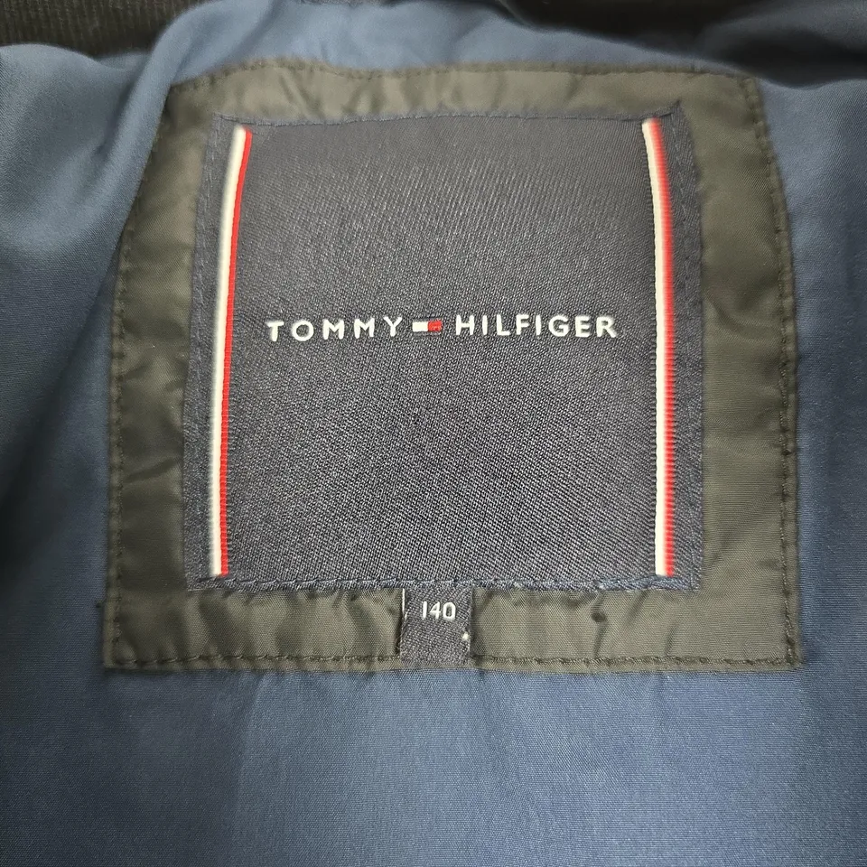 TOMMY HILFIGER PUFFER JACKET – BLACK, KID'S 140 (UK 9–10) UK SIZE 9-10