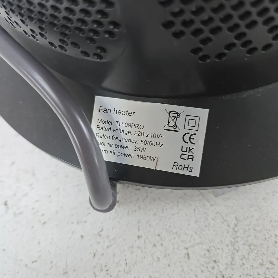 HOMESMART BLADELESS TOWER FAN WITH OVAL LOOP – BLACK BASE (UK PLUG)