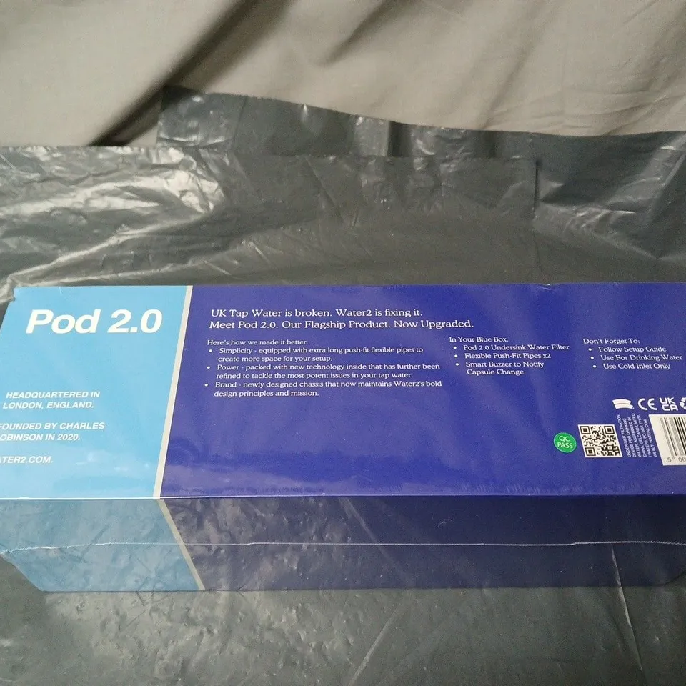 WATER2.0 POD 2.0 TAP WATER FILTER – BOXED