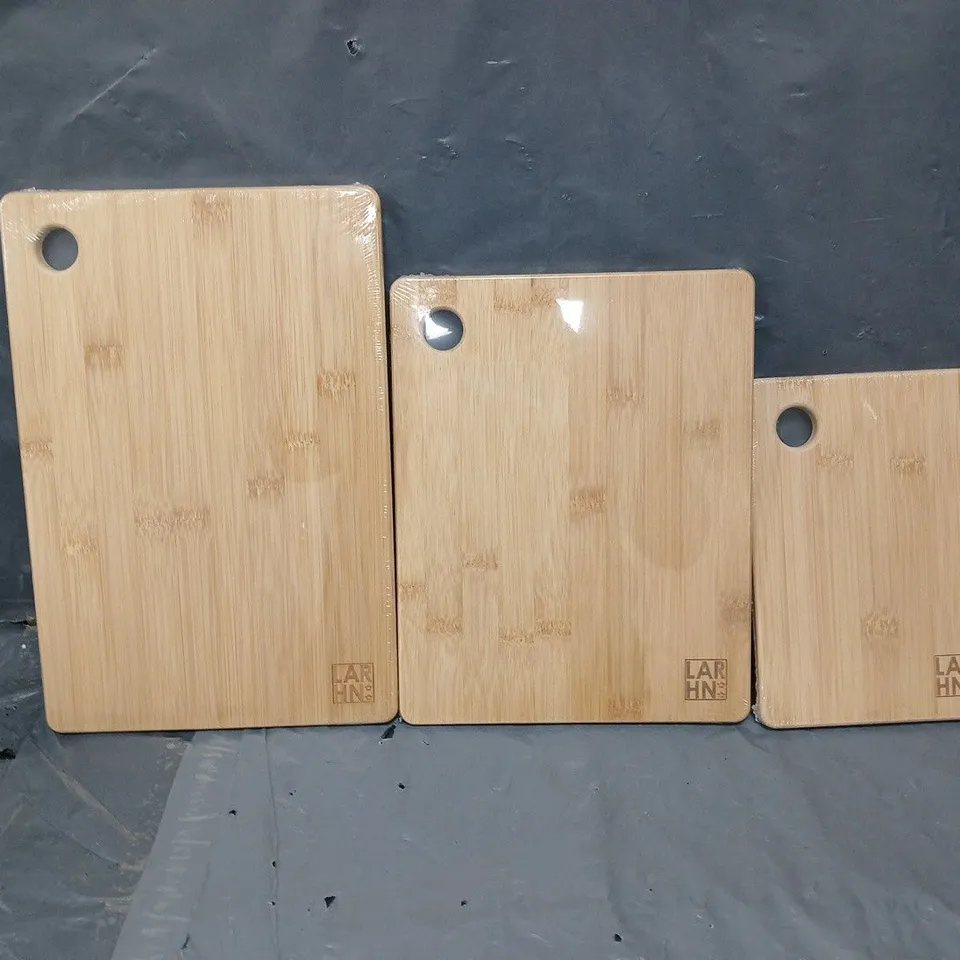 SET OF 3 SEALED LARHN CHOPPING BOARDS 