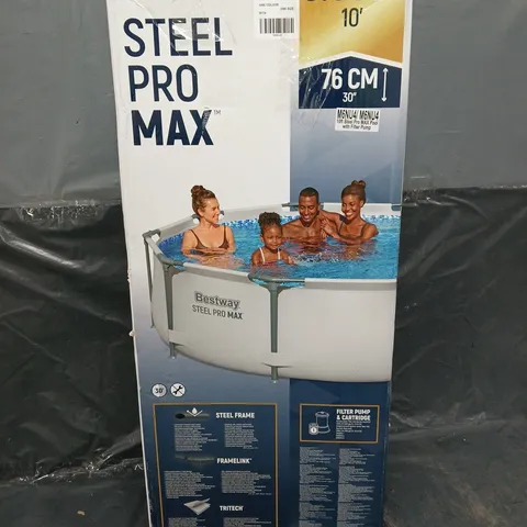 BOXED BESTWAY 10FT STEEL PRO MAX POOL - COLLECTION ONLY