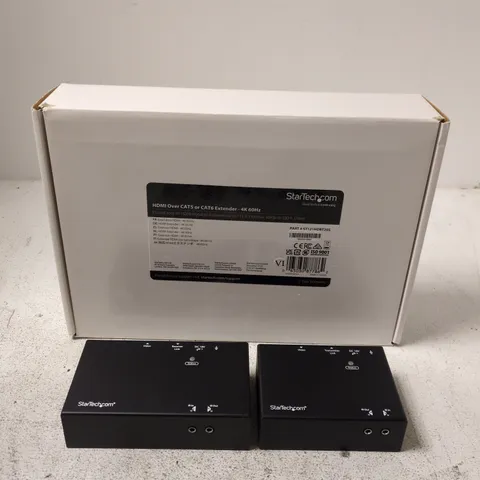 STARTECH HDMI OVER CAT5/CAT6 EXTENDER KIT – 4K60, 2 X RECEIVERS (ST12HDT120S)