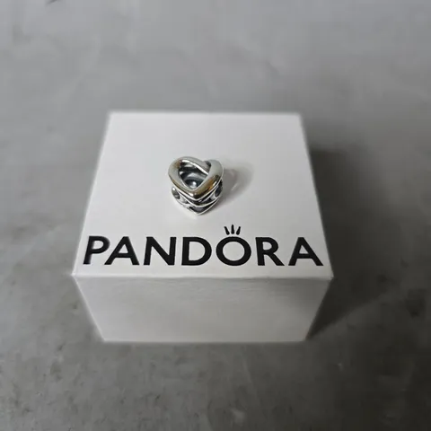 BOXED PANDORA KNOTTED HEART CHARM